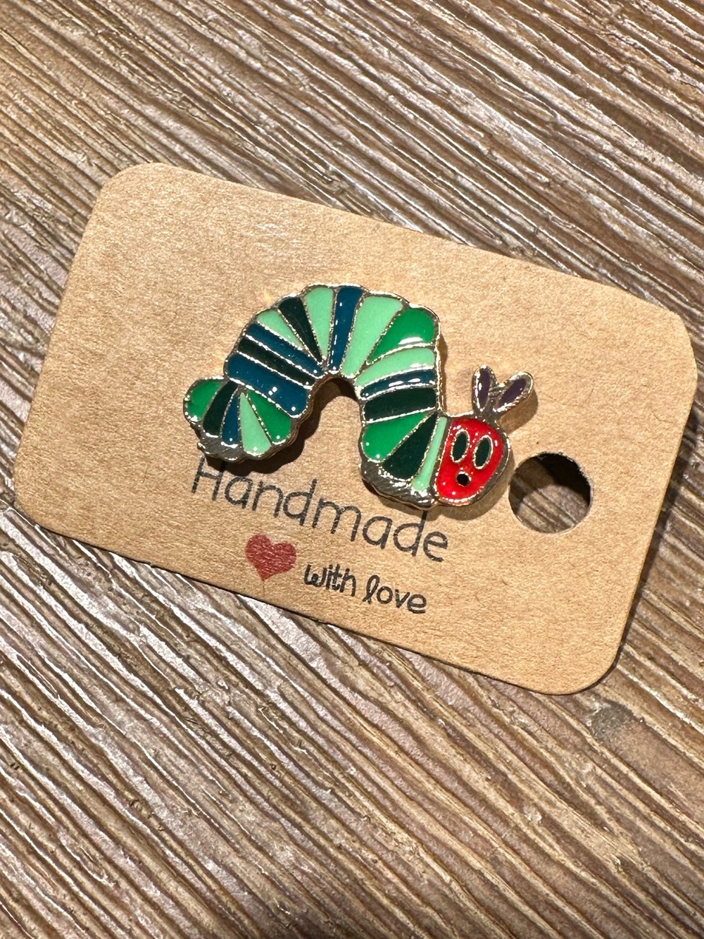 Enamel Hungry Little Caterpillar Pin